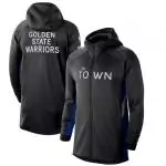 nike veste zipper hoodie nba golden state warriors blackblue new earned edition